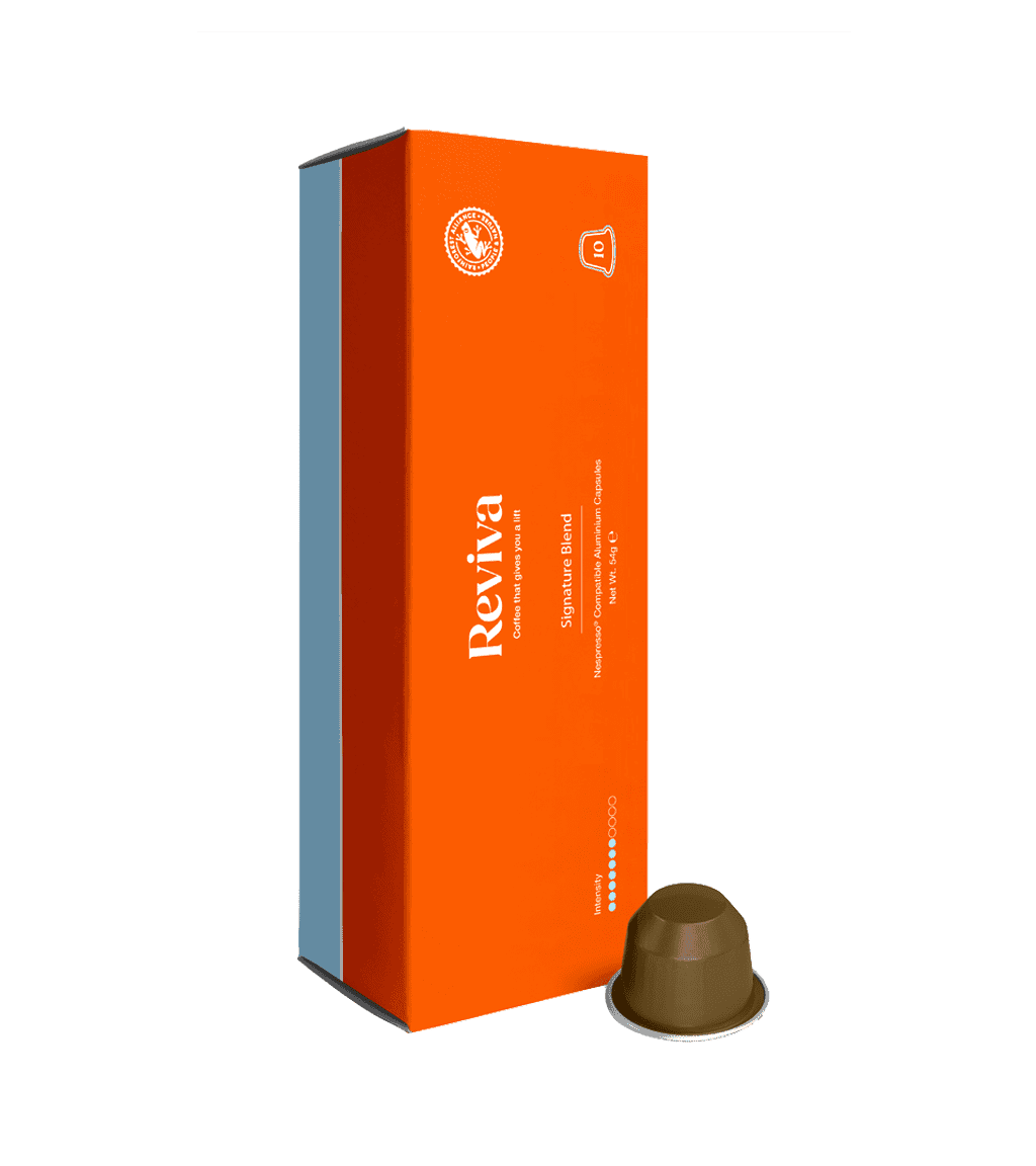 Espresso Blend Coffee Pods Reviva Coffee