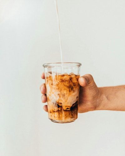 How to make an iced latte coffee